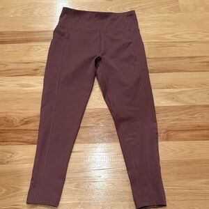 Calvin Klein Stretch Leggings in Plum